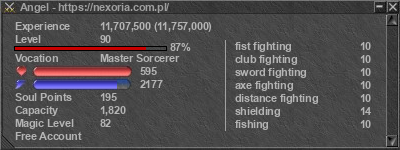 Signature for player Angel