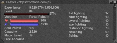 Signature for player Castiel