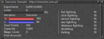 Signature for player Sorcerer Sample