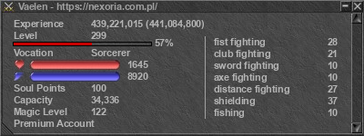 Signature for player Vaelen