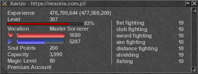 Signature for player Xavizo